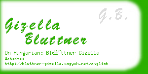 gizella bluttner business card